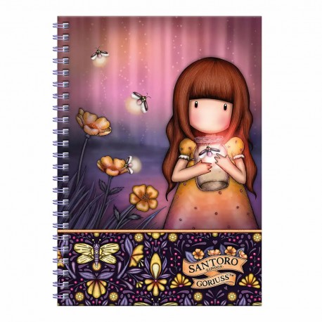 Caiet A5 Gorjuss, Firely Dawn, cu set de papetarie