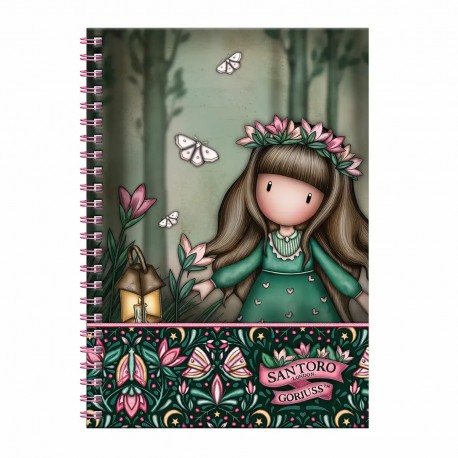 Caiet A5 Gorjuss, Wildflower, cu set de papetarie