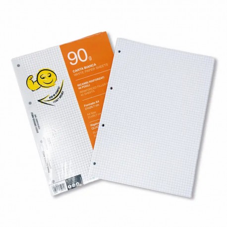 Rezerva hartie Mitama, A4, 90 g, 40 file, matematica