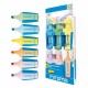 Set 6 mini textmarkere Mitama, culori Pastel, varf 5 mm