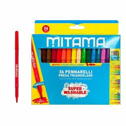 Set carioci Mitama, 36 bucati, lavabile, triunghiulare