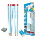 Set de creioane Mitama, 6 buc, cu radiera