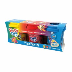 Pasta modelare Mitama, 3 culori, turcoaz, galben, rosu