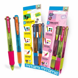 Set 2 pixuri Mitama, 4 culori, blister