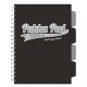 Caiet B5 cu spira si separatoare Pukka Pad Project Book, 200 file, matematica, negru