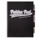 Caiet A4 cu spira si separatoare Pukka Pad Project Book, 200 file, matematica, negru