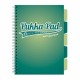 Caiet A4 cu spira si separatoare Pukka Pad Project Book, 200 file, matematica, verde