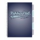 Caiet A4 cu spira si separatoare Pukka Pad Project Book, 200 file, matematica, albastru