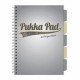 Caiet A4 cu spira si separatoare Pukka Pad Project Book, 200 file, matematica, gri