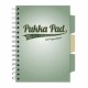 Caiet A5 cu spira si separatoare Pukka Pad Project Book, 200 file, matematica, vernil