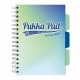 Caiet A5 cu spira si separatoare Pukka Pad Project Book, 200 file, matematica, azur