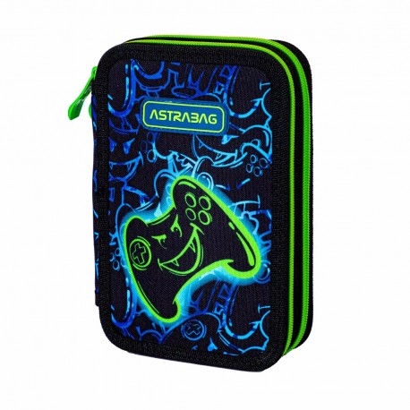 Penar echipat Astra, 2 compartimente, 20.5 x 13 x 4.5 cm, Gaming