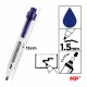Marker permanent Main Paper, retractabil, varf rotund, 1.5 mm, albastru