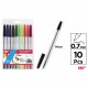 Set 10 pixuri fara mecanism Main Paper, varf 0.7mm, culori asoratate