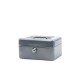 Caseta (cutie) metalica pentru bani, 152 x 125 x 80 mm, MAUL - argintie