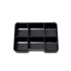 Caseta (cutie) metalica pentru bani, 152 x 125 x 80 mm, MAUL - neagra