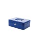 Caseta (cutie) metalica pentru bani, 250 x 190 x 90 mm, MAUL - albastra