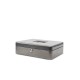 Caseta (cutie) metalica pentru bani, 300 x 250 x 87 mm, MAUL - argintie