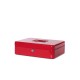 Caseta (cutie) metalica pentru bani, 300 x 250 x 87 mm, MAUL - rosie