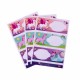 Etichete scolare Apli, 80x34 mm, 3 file, design unicorni