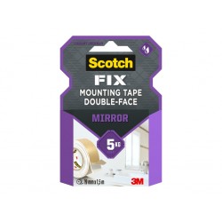Banda dublu adeziva montare oglinzi Scotch-Fix™ 3M, 19 mm x 1.5 m