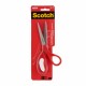 Foarfeca Scotch, 18 cm, maner rosu