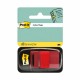 Index Post-it Clasic, 25.4 x 43.2 mm, 50 indecsi/set, rosu