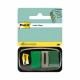 Index Post-it Clasic, 25.4 x 43.2 mm, 50 indecsi/set, verde