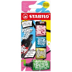 Textmarker Stabilo Boss mini by Snooze One, 5 culori/set