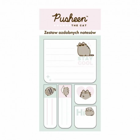 Set notite adezive Majewski, Pusheen, 5 modele