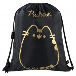 Saculet Majewski, Pusheen, design negru cu auriu