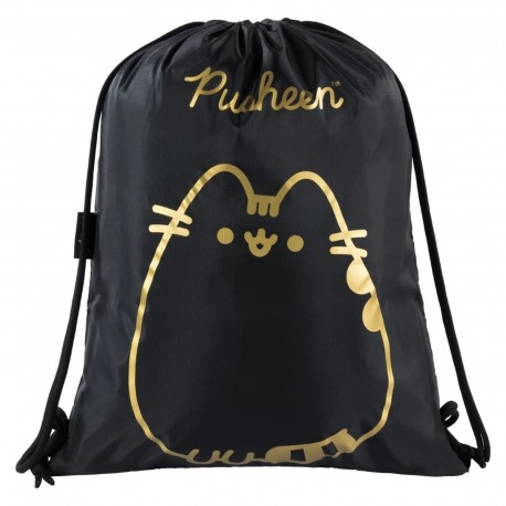 Saculet Majewski, Pusheen, design negru cu auriu