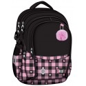 Ghiozdan scolar Majewski ST Right, BP01, Pink Checkered, 4 compartimente, 43 x 32 x 21 cm
