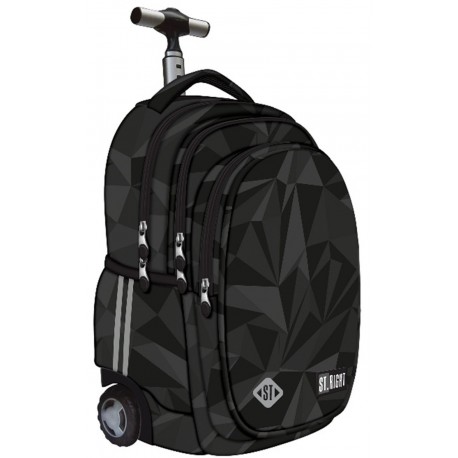 Troller Majewski ST Right, TB01, Geometric Grey, 4 compartimente, 44 x 32 x 25 cm