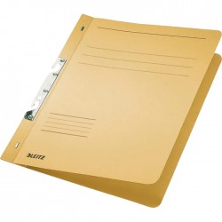 Dosar cu sina Leitz 1/1, carton, A4, incopciat, 170 coli, kraft