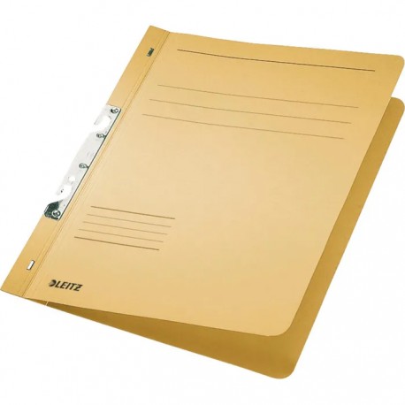 Dosar cu sina Leitz 1/1, carton, A4, incopciat, 170 coli, kraft