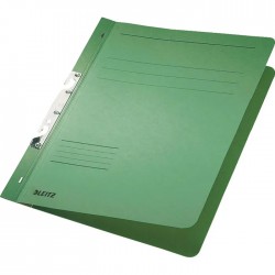Dosar cu sina Leitz 1/1, carton, A4, incopciat, 170 coli, verde