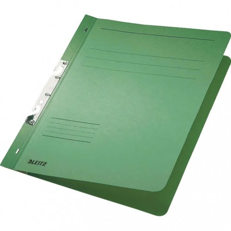 Dosar cu sina Leitz 1/1, carton, A4, incopciat, 170 coli, verde