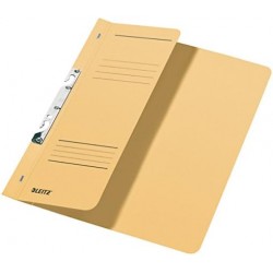 Dosar cu sina Leitz 1/2, carton, A4, incopciat, 170 coli, kraft