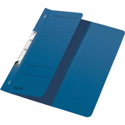 Dosar cu sina Leitz 1/2, carton, A4, incopciat, 170 coli, albastru