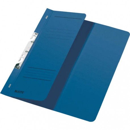 Dosar cu sina Leitz 1/2, carton, A4, incopciat, 170 coli, albastru