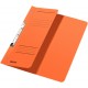 Dosar cu sina Leitz 1/2, carton, A4, incopciat, 170 coli, orange