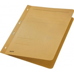 Dosar cu sina Leitz 1/1, carton, A4, cu capse, 170 coli, kraft