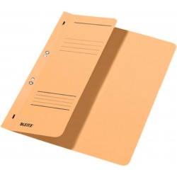 Dosar cu sina Leitz 1/2, carton, A4, cu capse, 170 coli, kraft