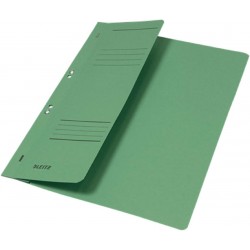 Dosar cu sina Leitz 1/2, carton, A4, cu capse, 170 coli, verde