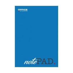 Blocnotes A4, 100 file - 60gsm, lipit pe latura mica, coperta albastra, Office Products - matematica