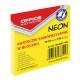 Notes autoadeziv 76 x 76 mm, 100buc/set, Office Products - galben neon