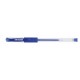Pix transparent cu gel, cu rubber grip, varf 0.5mm, Office Products - albastru