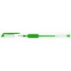 Pix transparent cu gel, cu rubber grip, varf 0.5mm, Office Products - verde