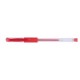 Pix transparent cu gel, cu rubber grip, varf 0.5mm, Office Products - rosu